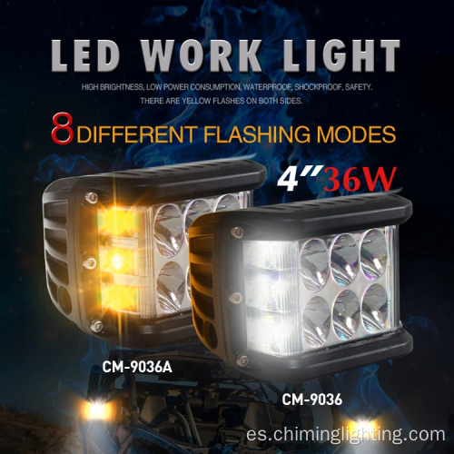 Cuadrado 3.8 &quot;Luz de trabajo LED 36W